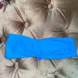 Pacsun Blue Bandeau Tie Bikini Top